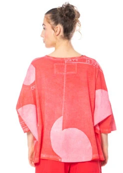 RUNDHOLZ  BLACK  LABEL, Kastenförmiges T-Shirt Aus Sommerlicher Baumwolle Mit Tupfen 1233370522 -Kleider Geschaft 3370522 cherrydot in s hose3440106 2