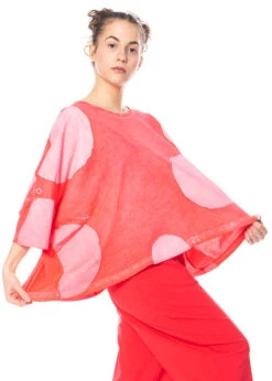 RUNDHOLZ  BLACK  LABEL, Kastenförmiges T-Shirt Aus Sommerlicher Baumwolle Mit Tupfen 1233370522 -Kleider Geschaft 3370522 cherrydot in s hose3440106 4