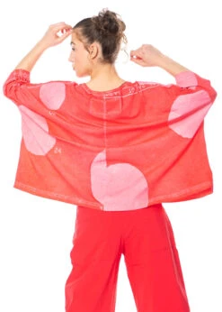 RUNDHOLZ  BLACK  LABEL, Kastenförmiges T-Shirt Aus Sommerlicher Baumwolle Mit Tupfen 1233370522 -Kleider Geschaft 3370522 cherrydot in s hose3440106 5