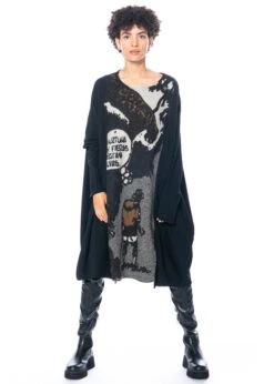 RUNDHOLZ  BLACK  LABEL, Baumwollkleid Mit Wolljacquard 2233380902 -Kleider Geschaft 3380902 bronze jacquard print 2