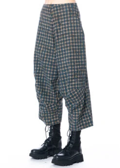RUNDHOLZ  BLACK  LABEL, 7/8 Hose Mit Weitem Bein, Tiefem Schritt Und Karomuster 2233390102 -Kleider Geschaft 3390102 5