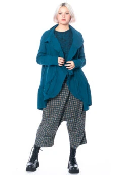 RUNDHOLZ  BLACK  LABEL, 7/8 Hose Mit Weitem Bein, Tiefem Schritt Und Karomuster 2233390102 -Kleider Geschaft 3390102 7