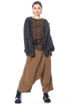 RUNDHOLZ  BLACK  LABEL, 7/8 Hose Mit Weitem Bein Und Tiefem Schritt 2233390122 -Kleider Geschaft 3390122 bronze 3 2