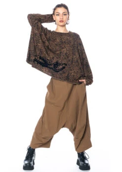 RUNDHOLZ  BLACK  LABEL, 7/8 Hose Mit Weitem Bein Und Tiefem Schritt 2233390122 -Kleider Geschaft 3390122 bronze n 3