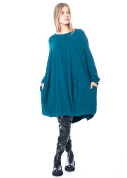 RUNDHOLZ  BLACK  LABEL, Tulpenförmiges Baumwollkleid Mit Elasthan 2233470905 -Kleider Geschaft 3470905 gr. s 3