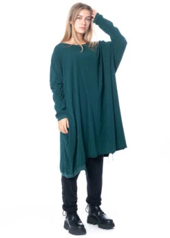 RUNDHOLZ  BLACK  LABEL, Baumwollkleid Mit Elasthan 2233470909 -Kleider Geschaft 3470909 forest 6