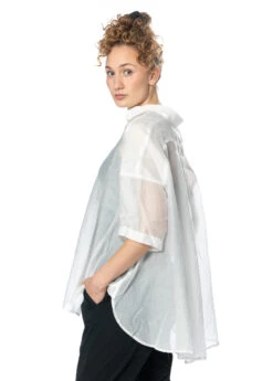 RUNDHOLZ  BLACK  LABEL, Halbtransparente, Luftige Sommerbluse 1233480415 -Kleider Geschaft 3480415 offwhite s 4