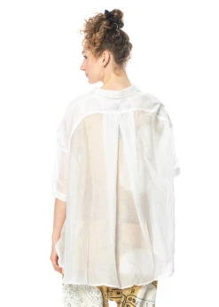 RUNDHOLZ  BLACK  LABEL, Halbtransparente, Luftige Sommerbluse 1233480415 -Kleider Geschaft 3480415 offwhite s 7