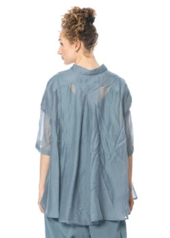 RUNDHOLZ  BLACK  LABEL, Halbtransparente, Luftige Sommerbluse 1233480415 -Kleider Geschaft 3480415 water s 5