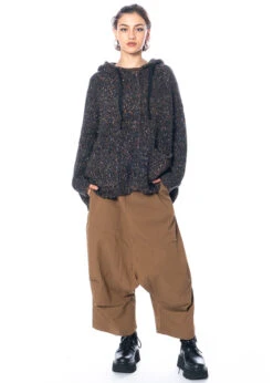 RUNDHOLZ  BLACK  LABEL, Strickjacke Mit Kapuze Aus Meliertem Garm 2233487107 -Kleider Geschaft 3487107