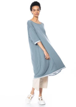 RUNDHOLZâ BLACK âLABEL, Doppellagiges Kleid Aus Tencel 1233580905