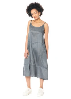 RUNDHOLZ  BLACK  LABEL, Slip Dress Mit Spaghettiträger 1233650901 -Kleider Geschaft 3650901 grey