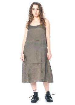 RUNDHOLZ  BLACK  LABEL, Slip Dress Mit Spaghettiträger 1233650901 -Kleider Geschaft 3650901 olivecloud