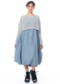 RUNDHOLZ  BLACK  LABEL, Grob Gestrickter Kurzer Pullover In Meliertem Garn 1233730704 -Kleider Geschaft 3730704 2