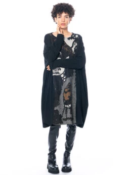 RUNDHOLZ  BLACK  LABEL, Baumwollkleid Mit Wolljacquard 2233380902 -Kleider Geschaft 380902 bronze jacquard print 3