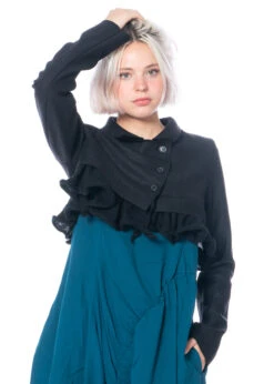 RUNDHOLZ BLACK LABEL, Kurze Jacke Mit Schößchen Aus Wollmix 2233881102