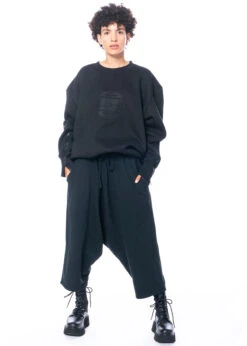 LA HAINE INSIDE US, Langer Pullover Mit Reißverschlüssen An Den Ärmeln 3M LM029 -Kleider Geschaft 3m lm029 m. 4v lw644 u. trey 4