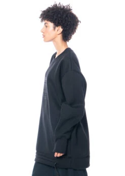 LA HAINE INSIDE US, Langer Pullover Mit Reißverschlüssen An Den Ärmeln 3M LM029 -Kleider Geschaft 3m lm029 m. 4v lw644 u. trey 6