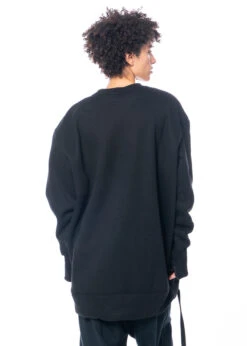 LA HAINE INSIDE US, Langer Pullover Mit Reißverschlüssen An Den Ärmeln 3M LM029 -Kleider Geschaft 3m lm029 m. 4v lw644 u. trey 8