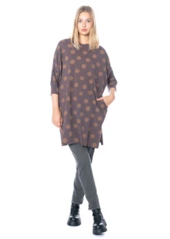 KEDZIOREK, Legeres Kleid Mit Punkten 4756