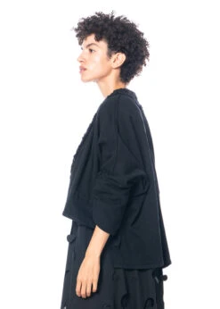 KEDZIOREK, Lässige Jacke Mit Schalkragen Aus Grobstrick 4935 -Kleider Geschaft 4935 38 5