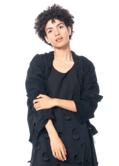 KEDZIOREK, Lässige Jacke Mit Schalkragen Aus Grobstrick 4935 -Kleider Geschaft 4935 38 7