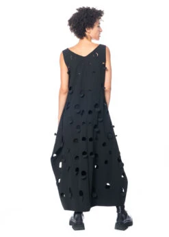 KEDZIOREK, Lässiges Maxikleid Mit Raffinierten Runden Cut-Outs 4974 -Kleider Geschaft 4974 36 4