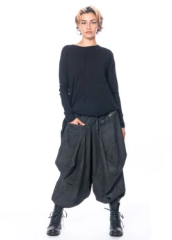 LA HAINE INSIDE US, Ballonhose Mit Verstellbarem Kordelzug 4B LW552 -Kleider Geschaft 4b lw552