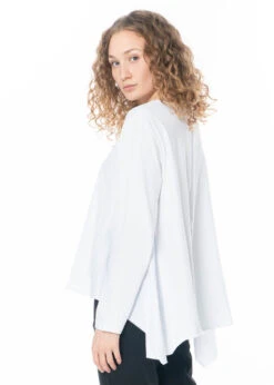 PLUSLAVIE PLÜ, Shirt Mit Zipfeligem Saum A BIG SHIRT In Weiß -Kleider Geschaft 5015 2