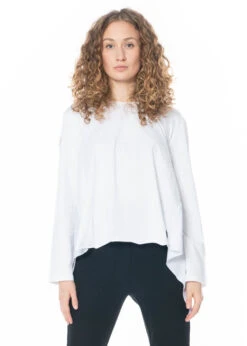 PLUSLAVIE PLÜ, Shirt Mit Zipfeligem Saum A BIG SHIRT In Weiß -Kleider Geschaft 5015 2 3