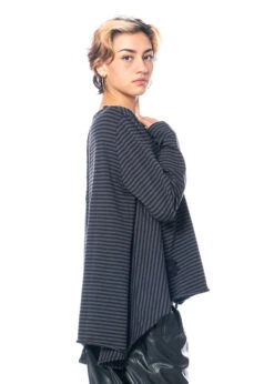 PLUSLAVIE PLÜ, Weites Babydollshirt A NEW BIG SHIRT -Kleider Geschaft 5028 anewbigshirt stripe s 4