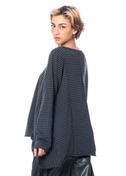 PLUSLAVIE PLÜ, Weites Babydollshirt A NEW BIG SHIRT -Kleider Geschaft 5028 anewbigshirt stripe s 6