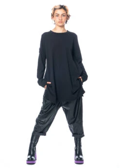 PLUSLAVIE PLÜ, Langärmeliges Tunikashirt N's SHIRT -Kleider Geschaft 5035 nshirt black s 3