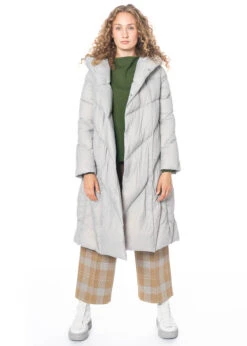 JNBY, Ausgestellter Daunenmantel Mit Kapuze -Kleider Geschaft 5l9c30610 stone 2