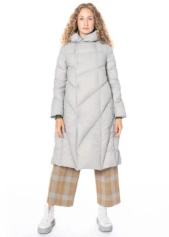 JNBY, Ausgestellter Daunenmantel Mit Kapuze -Kleider Geschaft 5l9c30610 stone 3