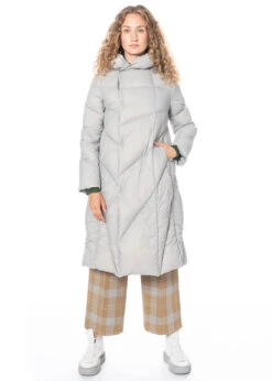 JNBY, Ausgestellter Daunenmantel Mit Kapuze -Kleider Geschaft 5l9c30610 stone 4