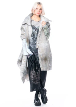 BARBARA BOLOGNA, Weiter Asymmetrischer Wattierter Mantel -Kleider Geschaft algs 16pd 3