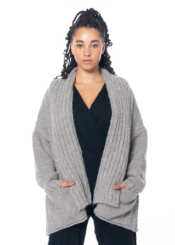 Studiob3, Grobstrick Cardigan Alto -Kleider Geschaft alto faded beige 4