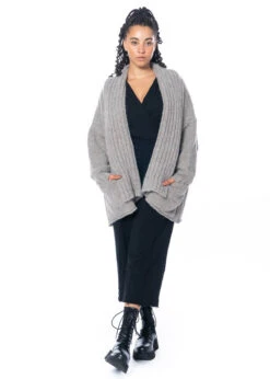 Studiob3, Grobstrick Cardigan Alto -Kleider Geschaft alto faded beige 5