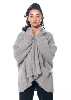 Studiob3, Grobstrick Cardigan Alto -Kleider Geschaft alto faded beige 8