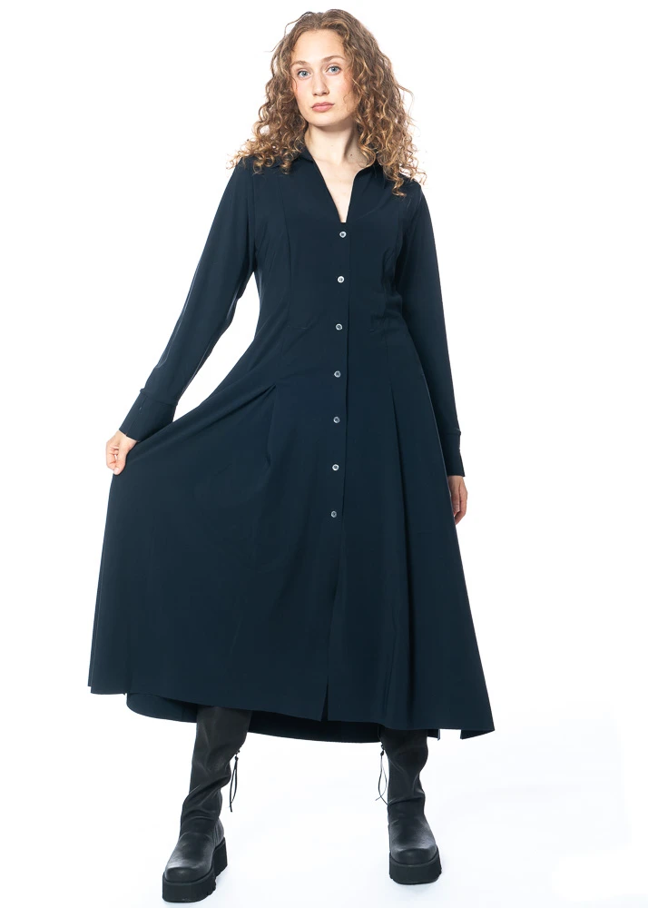 HIGH, Schönes Midikleid AUDACIOUS Perlmuttknopfleiste 3 HIGH, Schönes Midikleid AUDACIOUS Perlmuttknopfleiste