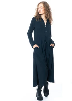 HIGH, Schönes Midikleid AUDACIOUS Perlmuttknopfleiste 21 HIGH, Schönes Midikleid AUDACIOUS Perlmuttknopfleiste -Kleider Geschaft andacious m. power up 5