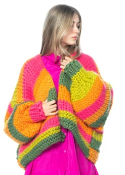 HOPE MACAULAY, Bunte Grobstrickjacke Aphaea -Kleider Geschaft aphaea gr. m l 13 1