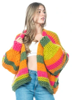 HOPE MACAULAY, Bunte Grobstrickjacke Aphaea -Kleider Geschaft aphaea gr. m l 3 1