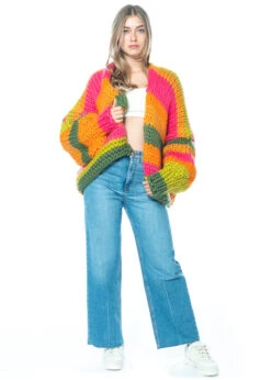 HOPE MACAULAY, Bunte Grobstrickjacke Aphaea -Kleider Geschaft aphaea gr. m l 4 1