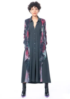 HIGH, Schönes Midikleid AUDACIOUS Perlmuttknopfleiste 27 HIGH, Schönes Midikleid AUDACIOUS Perlmuttknopfleiste -Kleider Geschaft audacious s21719 7