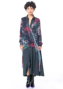 HIGH, Schönes Midikleid AUDACIOUS Perlmuttknopfleiste 26 HIGH, Schönes Midikleid AUDACIOUS Perlmuttknopfleiste -Kleider Geschaft audacious s21719 9