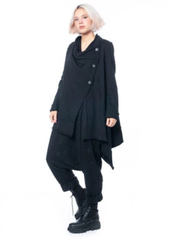 Studiob3, Strickjacke Aus Sweat-Jersey Avanit -Kleider Geschaft avanit 40 42 black 11