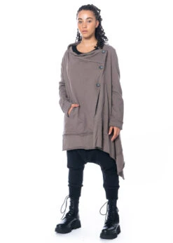 Studiob3, Strickjacke Aus Sweat-Jersey Avanit -Kleider Geschaft avanit 40 42 taupe 10