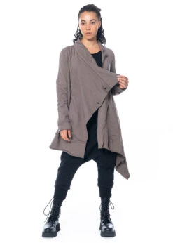 Studiob3, Strickjacke Aus Sweat-Jersey Avanit -Kleider Geschaft avanit 40 42 taupe 2